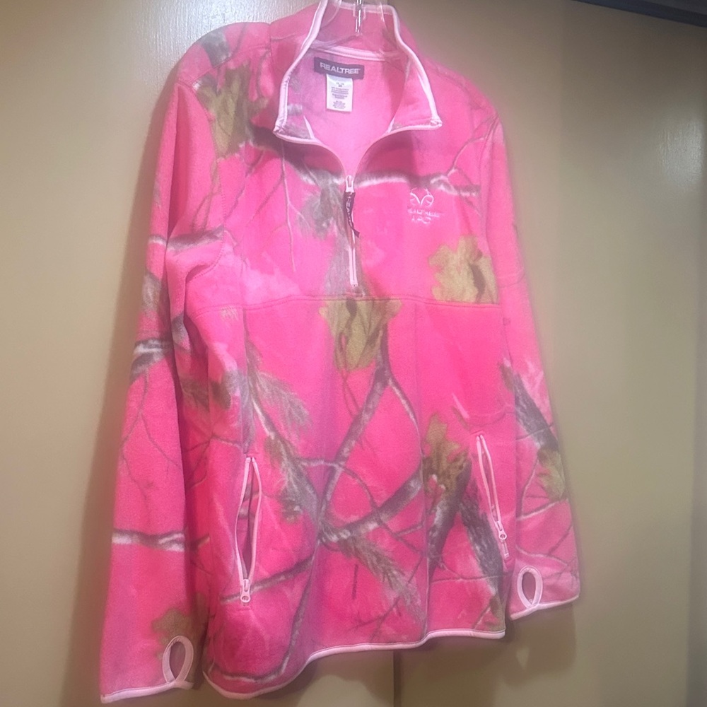 Realtree Pink Camouflage Fleece Pullover